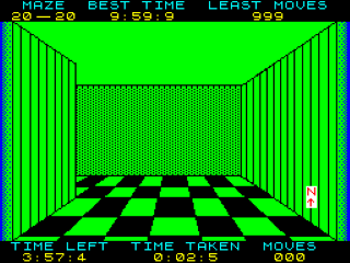 3D Maze screenshot 2 for ZX Spectrum